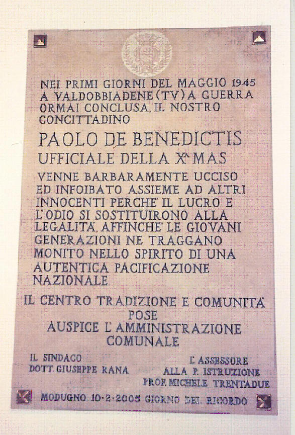 lapide De Benedictis